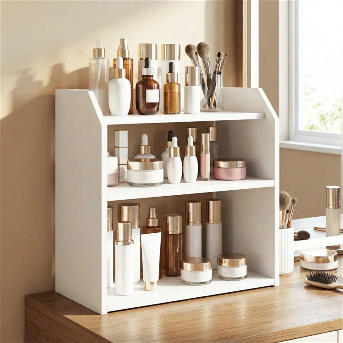 Three-Tier Desktop Storage Shelf