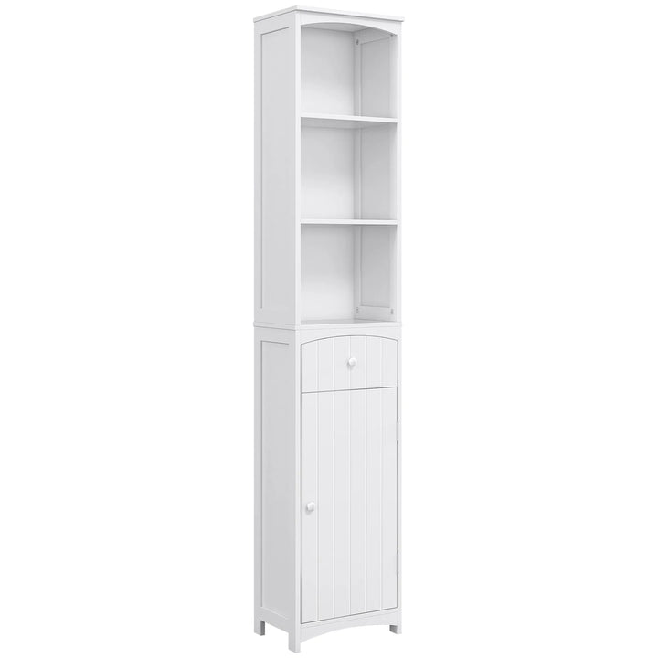 Tall Wooden Bathroom Storage Cabinet