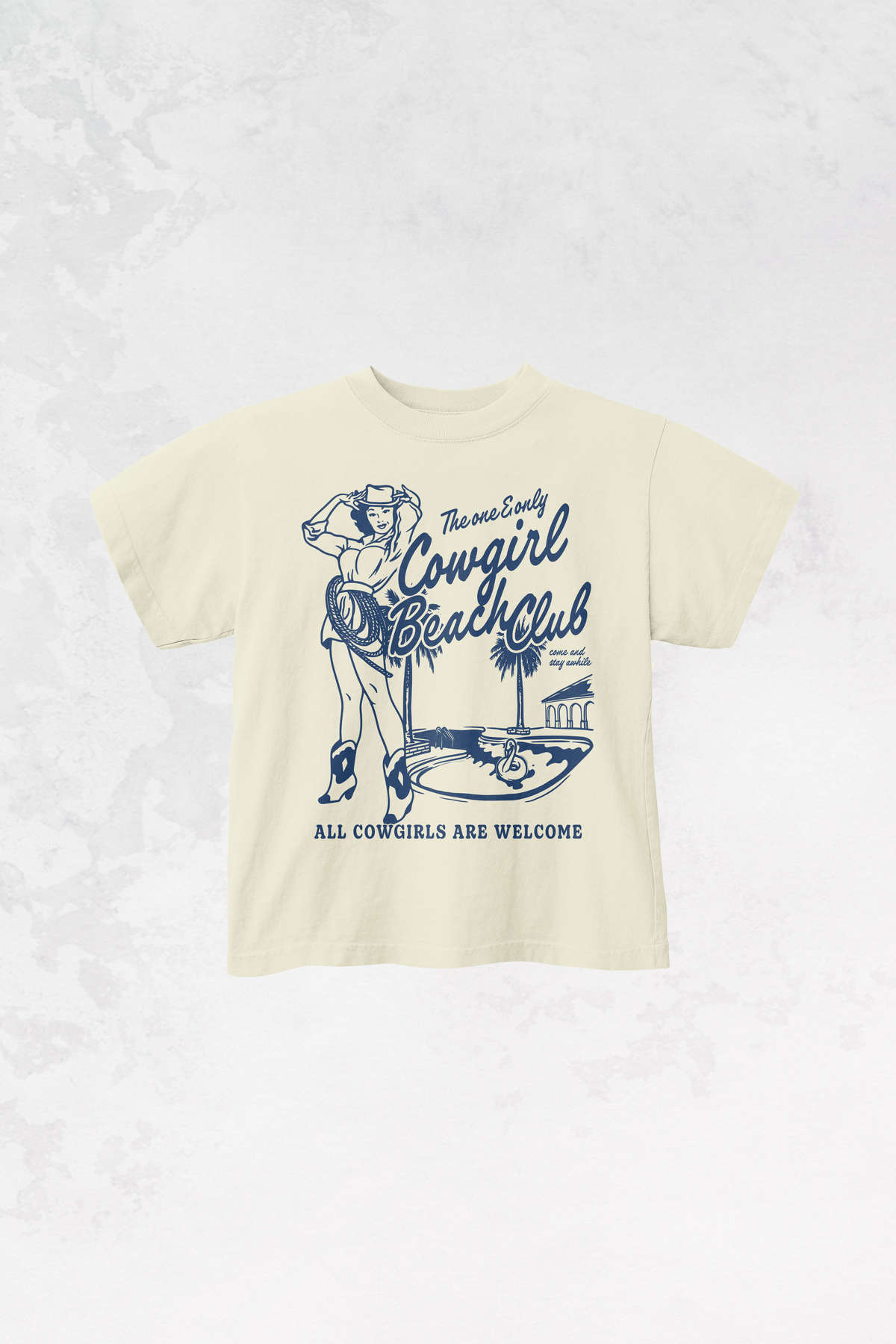 Underground Original Design: * KIDS * Cowgirl Beach Club Boxy Cotton Kids T-Shirt