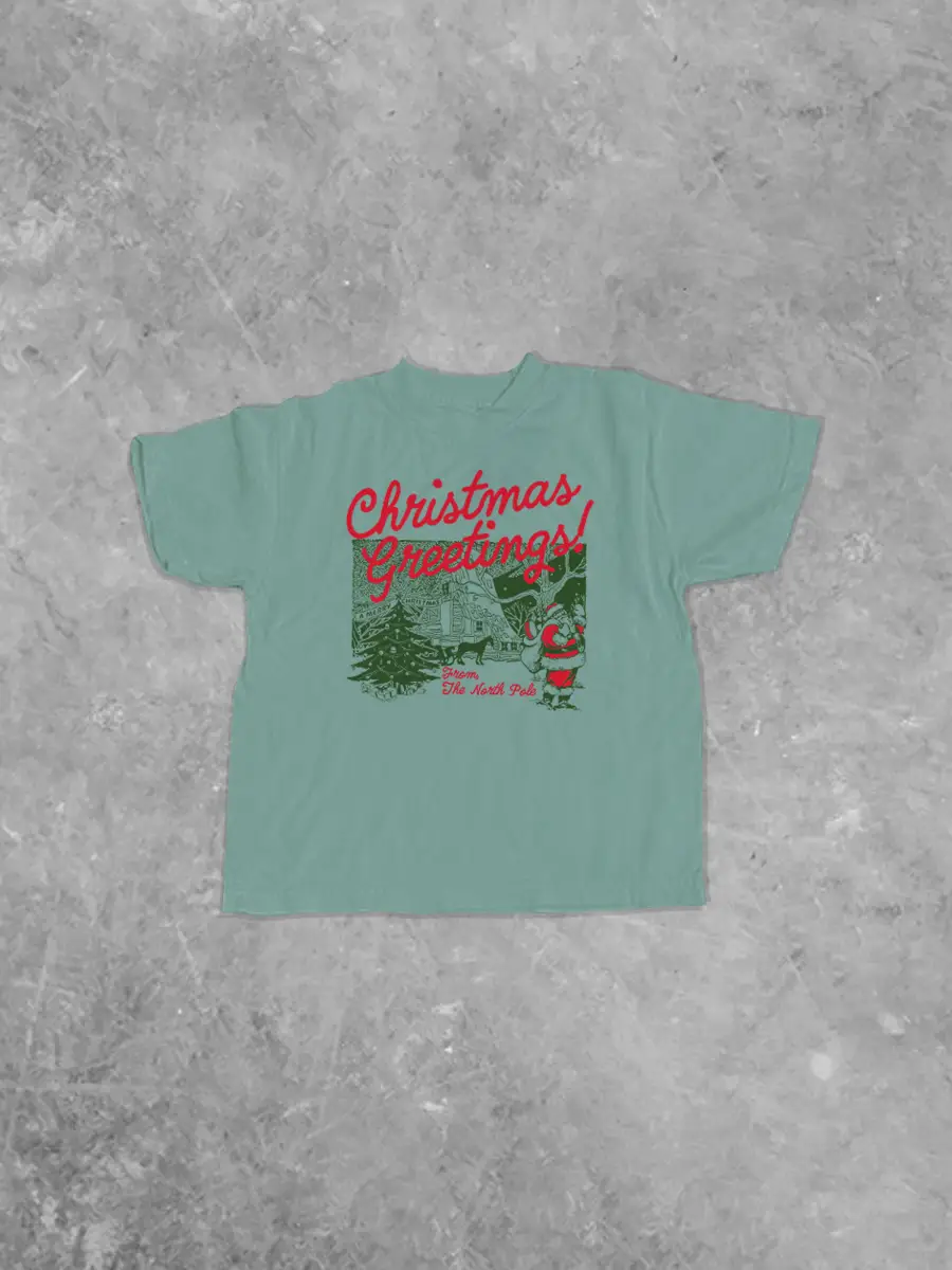 Underground Original Design: * KIDS * The North Pole Christmas Greetings! Kids Boxy T-Shirt