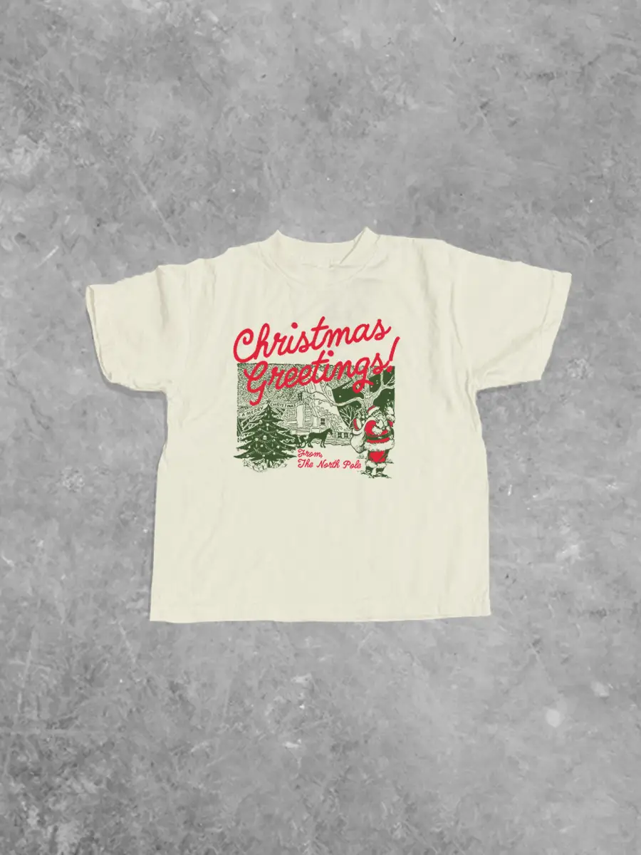 Underground Original Design: * KIDS * The North Pole Christmas Greetings! Kids Boxy T-Shirt