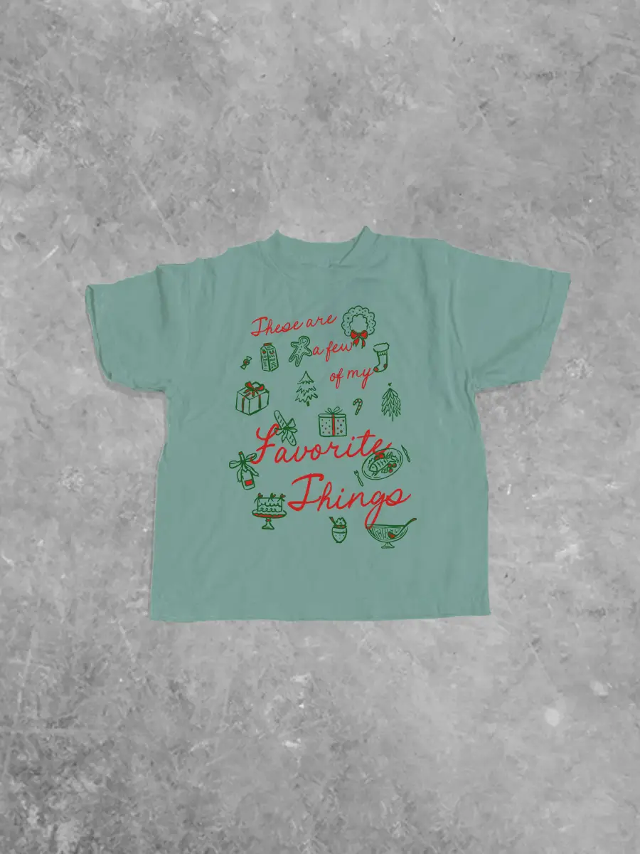 Underground Original Design: * KIDS * These are My Favorite Things, Christmas Boxy T-Shirt