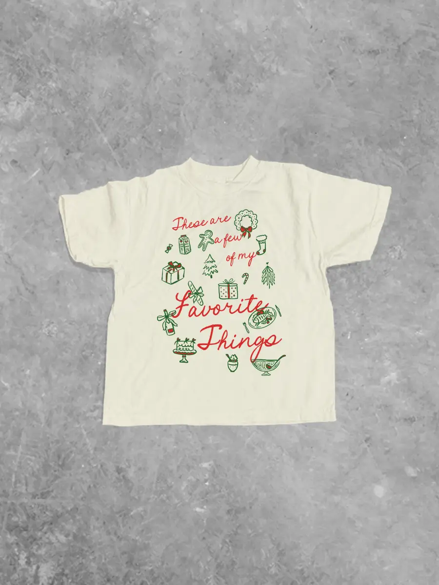 Underground Original Design: * KIDS * These are My Favorite Things, Christmas Boxy T-Shirt