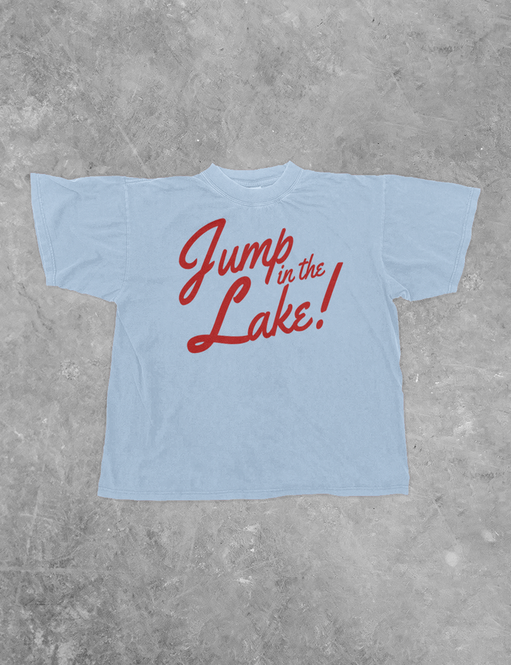 Underground Original Design: Jump in the Lake, Summer BC Boxy Cotton T-Shirt