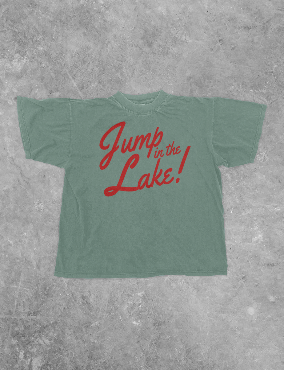 Underground Original Design: Jump in the Lake, Summer BC Boxy Cotton T-Shirt