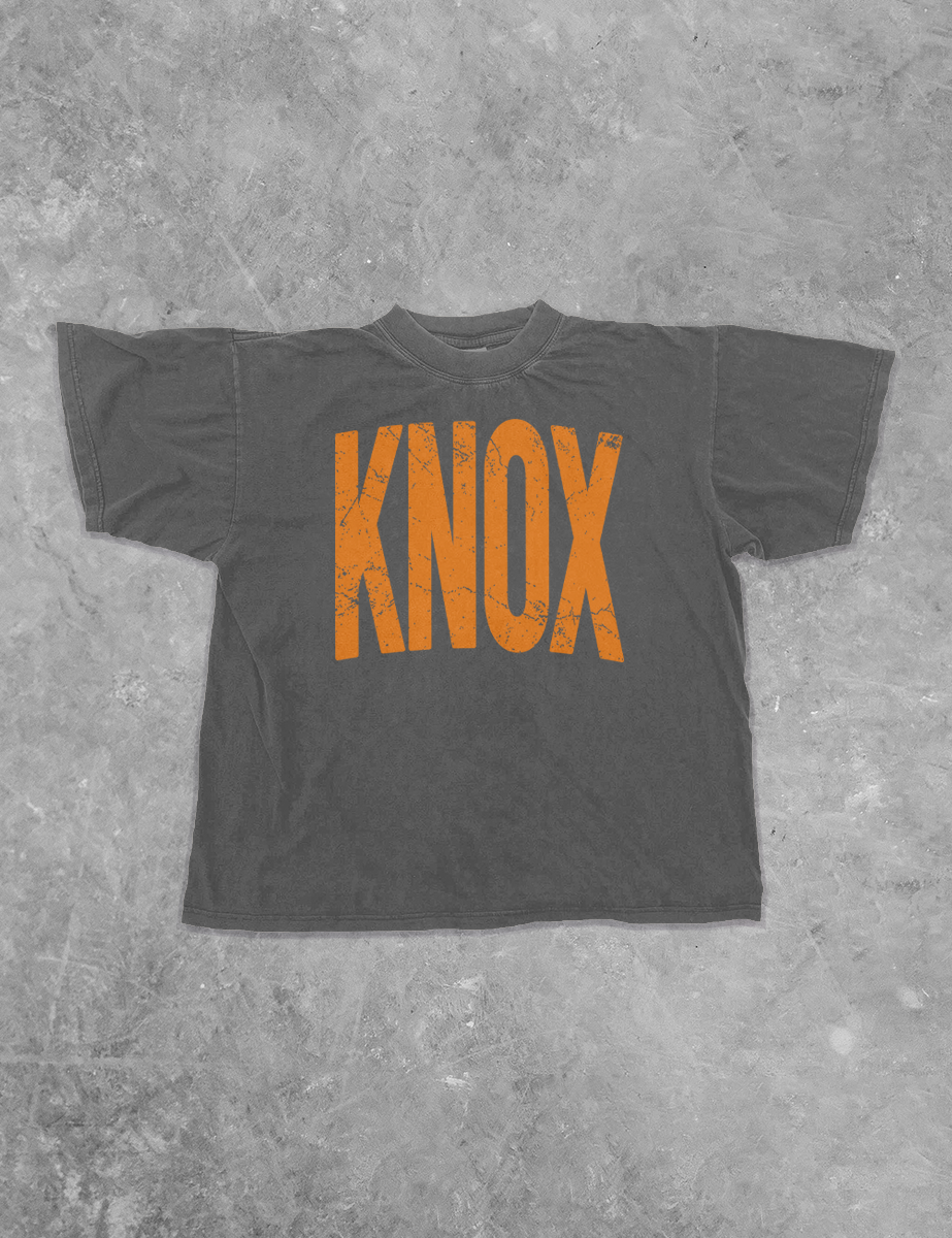 Underground Original Design: KNOX (Orange) Tennessee Boxy Cotton T-Shirt