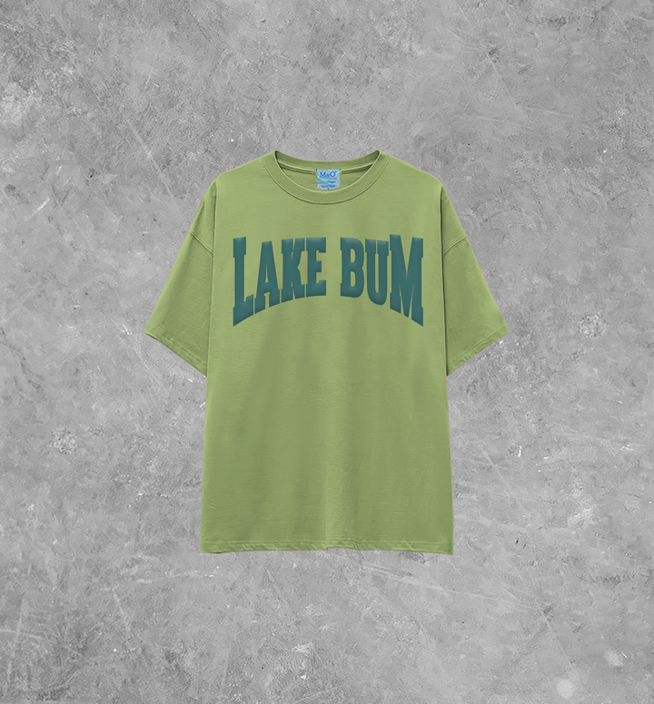 Underground Original Design: Lake Bum, PUFF Summer Lightweight M&O Cotton T-Shirt