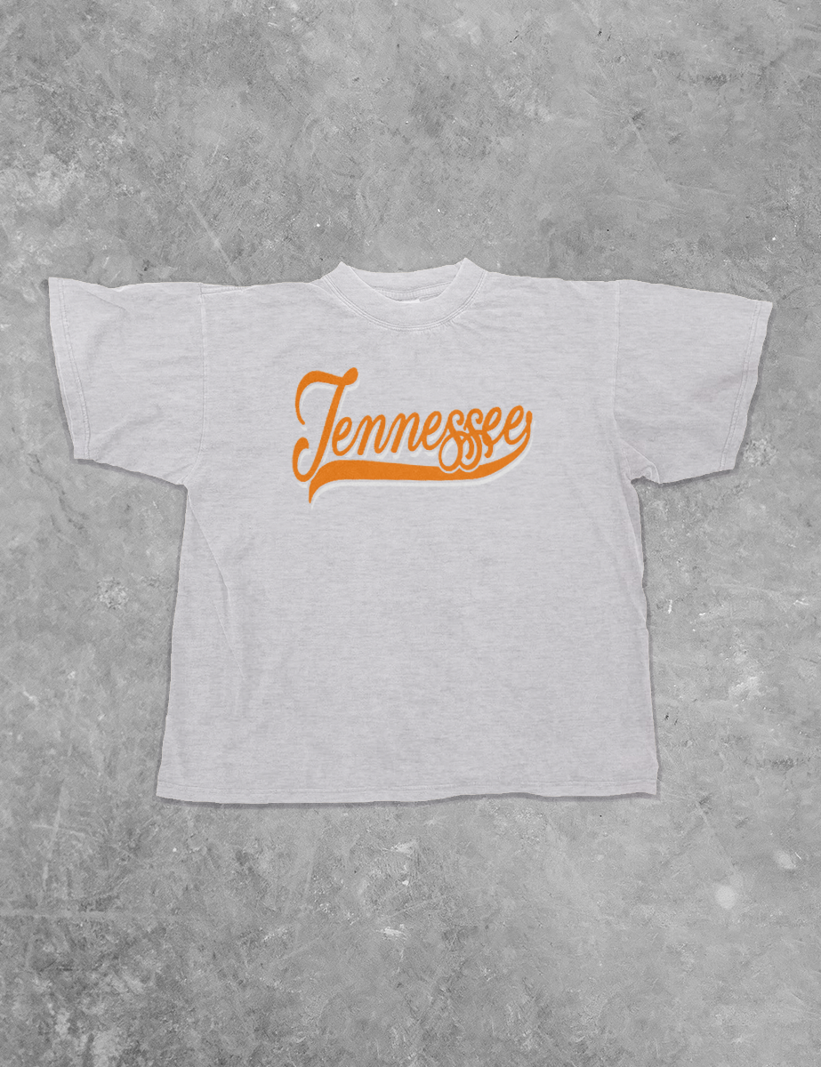 Underground Original Design: Tennessee Script Boxy Cotton T-Shirt