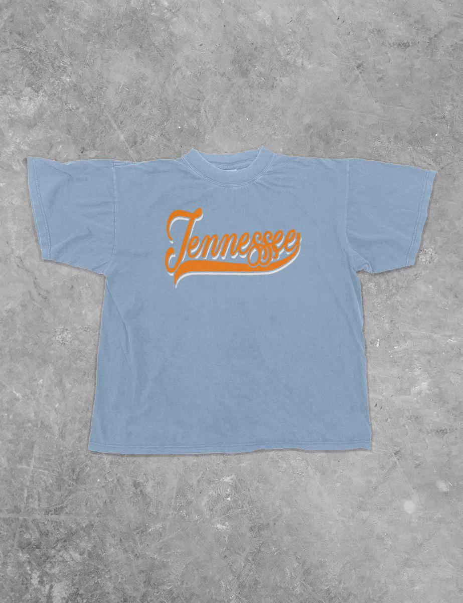 Underground Original Design: Tennessee Script Boxy Cotton T-Shirt