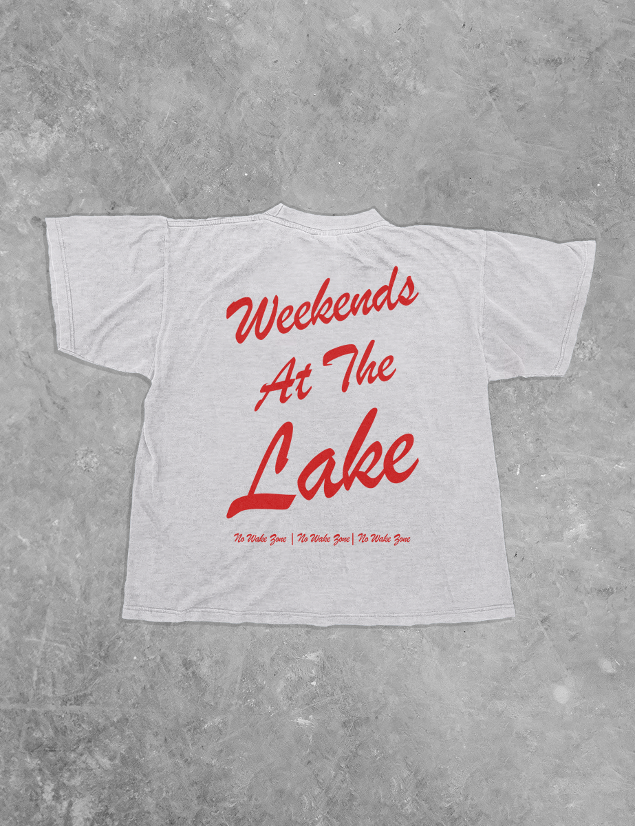 Underground Original Design: Weekends At The Lake, Summer Boxy Cotton T-Shirt